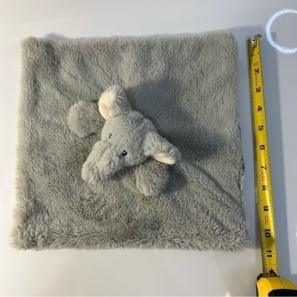 𝅺GRAY plush elephant lovey blanket - Picture 6 of 9